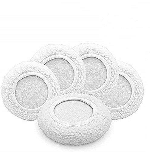 AIVS Wool Buffing Polishing Pads Bonnets Waxer Pads Sanding On Car Buffer Bonnets Polisher,5 Pieces (5""-6"") - Image 1